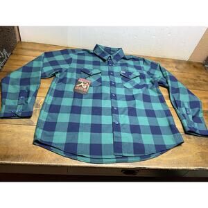 DIXXON Flannel The Niagara Falls Mens Size XL Green Plaid NWT